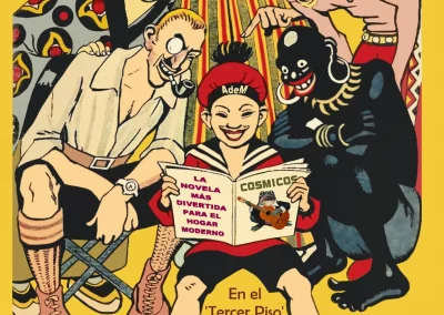 Cartel anunciador del libro Ignacio Nacho: Cósmicos, ubicado en el blog de noticias de la web allanamientodemirada.com