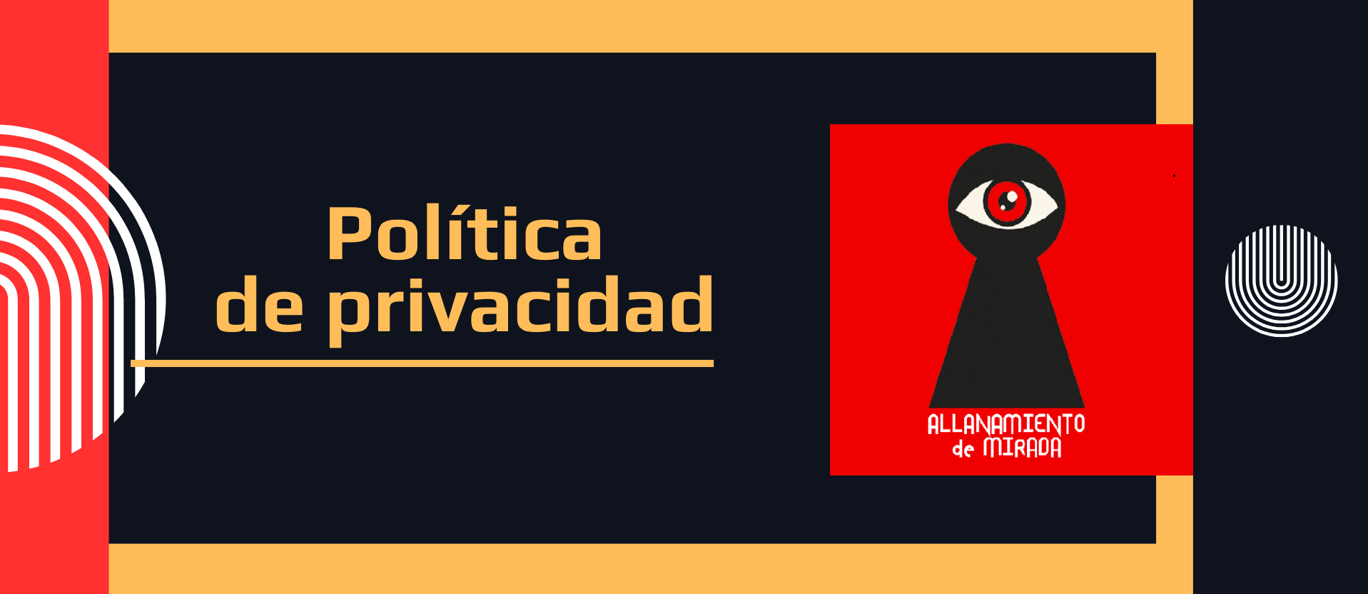 Imagen portada de la página de Aviso legal de la web allanamientodemirada.com