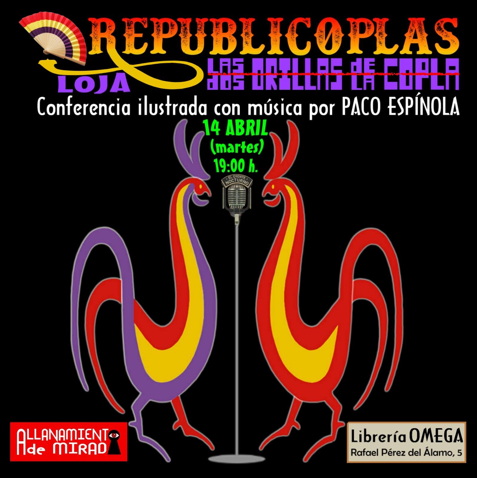 Republiocoplas: Las dos orillas de la coplan en la libreria Omega, Loja.